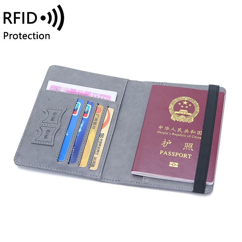 RFID Blocking Vintage Business Passport Covers Holder