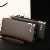 Business Style Multifunctional Leather Long Wallet